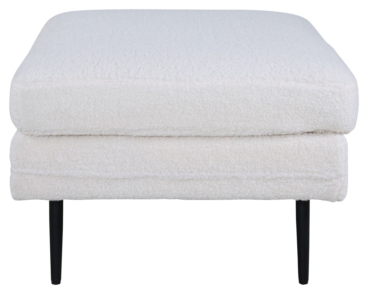 Boom Ottoman, Offwhite Teddy - UNOLIVING.COM