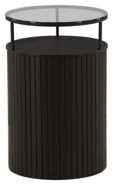 Bovall Sidebord Ø37 - Sort - UNOLIVING.COM