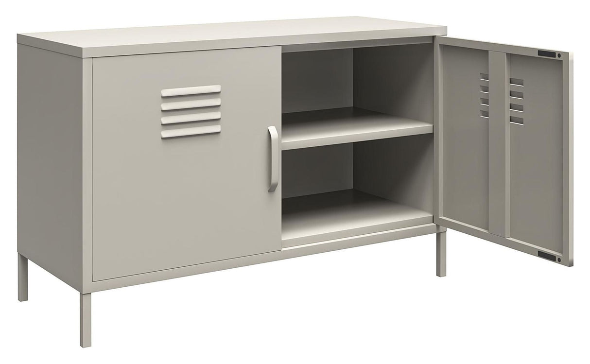 Bradford Opbevaringsskab m. to låger, Taupe metal - UNOLIVING.COM