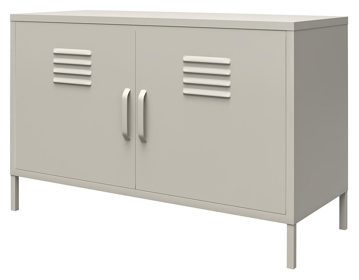 Bradford Opbevaringsskab m. to låger, Taupe metal - UNOLIVING.COM