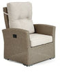 Brafab Ashfield Loungestol, Beige Polyrattan - UNOLIVING.COM