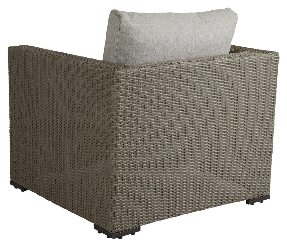 Funkia Loungestol m. hynde, Beige wicker - Unoliving.com