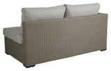 Funkia Loungemodul Højre/Venstre m. hynde, Beige wicker - Unoliving.com