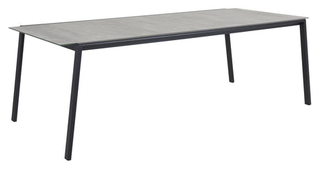 Lyra Havebord, 220x100, Sort/Sand - Unoliving.com