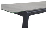 Lyra Havebord, 220x100, Sort/Sand - Unoliving.com