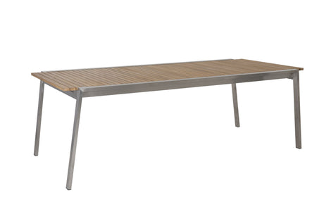 Naos Havebord Teak, rustf. stål, 220/320x100 - Unoliving.com