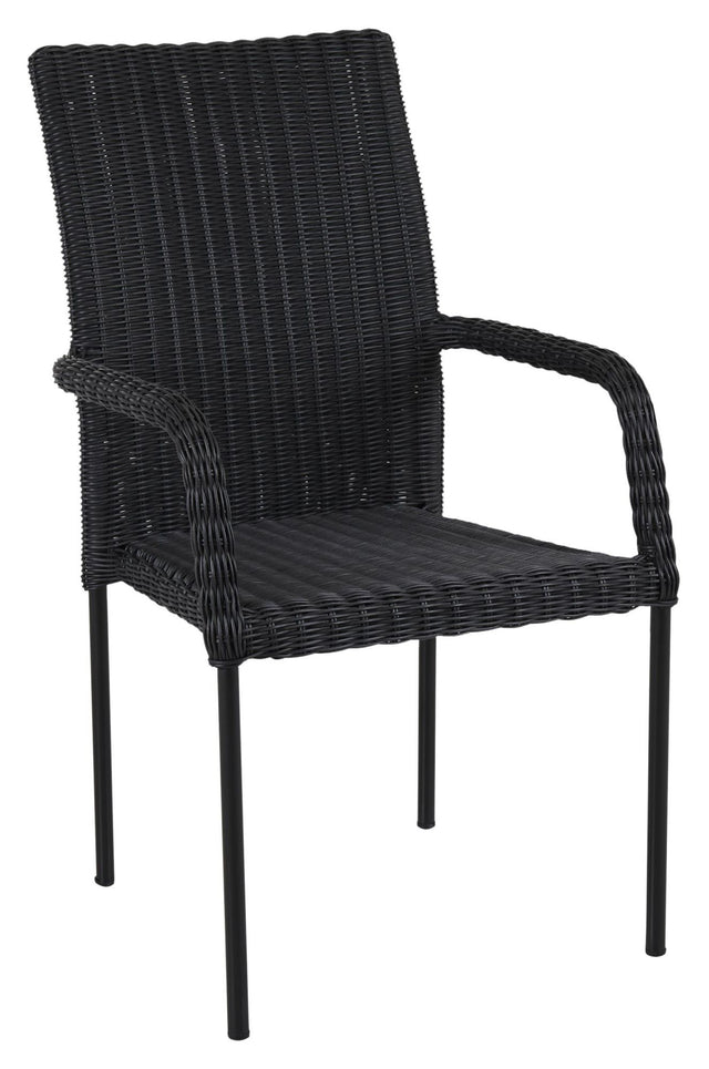 Nypon Havestol, Sort wicker - Unoliving.com