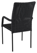 Nypon Havestol, Sort wicker - Unoliving.com