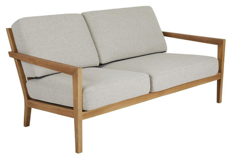 Brafab Populär Loungesofa, Teak/Beige - UNOLIVING.COM