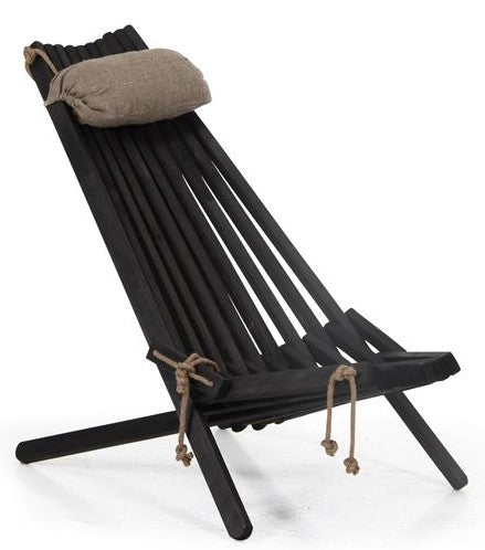 Brafab Ribbon Loungestol, Sort - UNOLIVING.COM