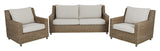 Brafab Sandkorn Loungesofa, Natur/Beige - Unoliving.com