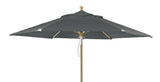 Brafab Trieste Parasol Ø250, Grå/Natur - UNOLIVING.COM