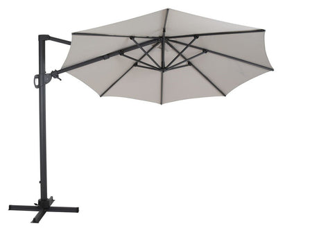 Brafab Varallo Parasol Frithængende Ø300, Beige/Grå - UNOLIVING.COM