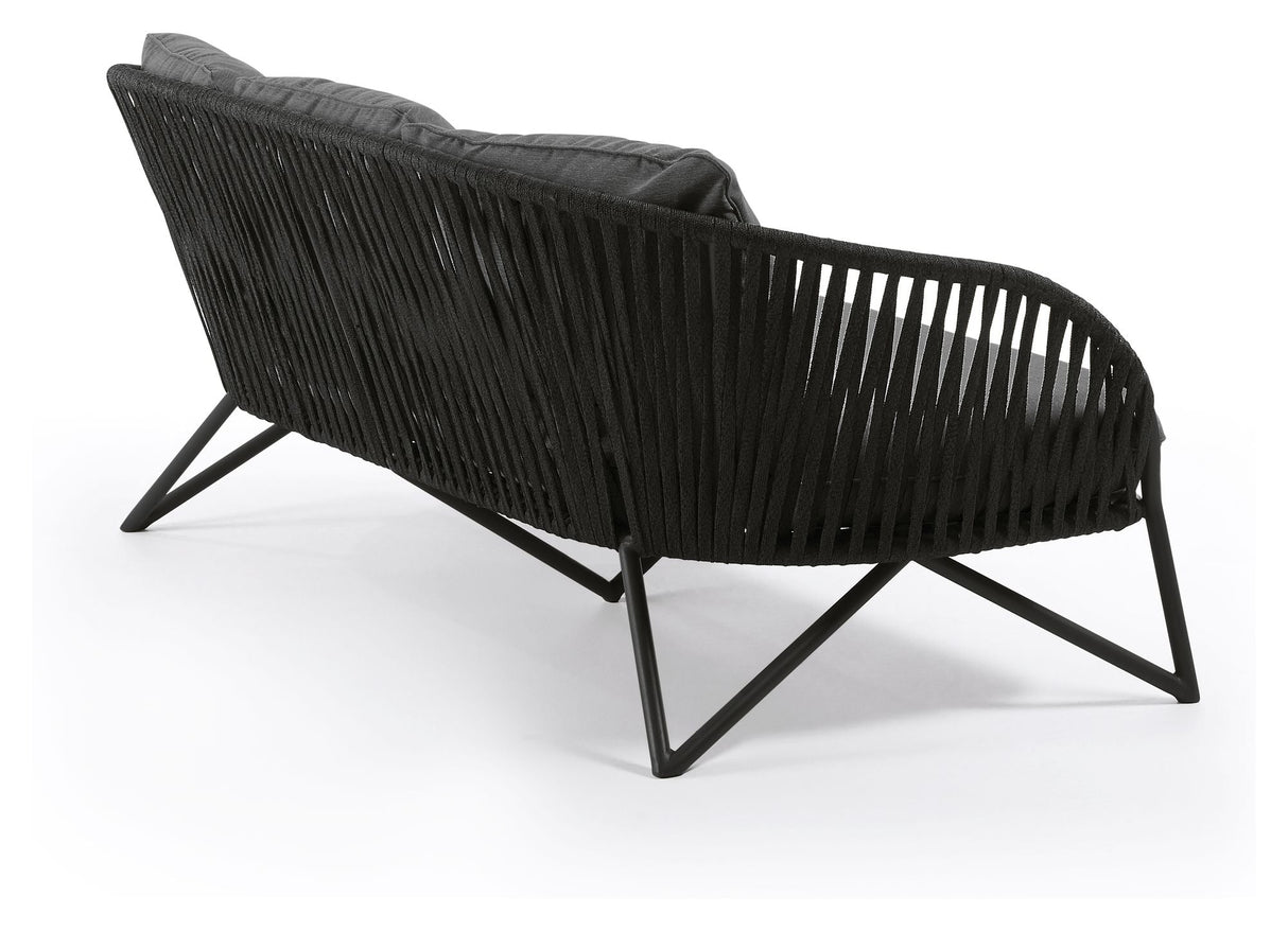 Branzie 3 - pers. Loungesofa, Sort - UNOLIVING.COM