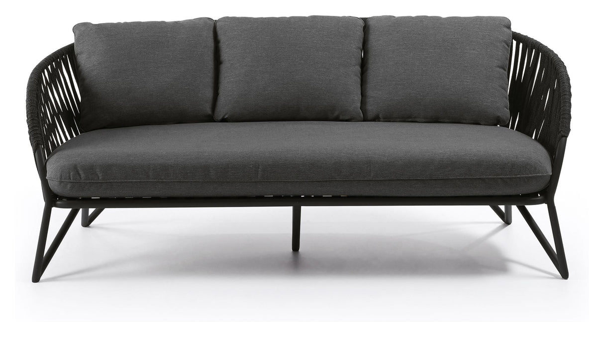 Branzie 3 - pers. Loungesofa, Sort - UNOLIVING.COM