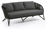 Branzie 3 - pers. Loungesofa, Sort - UNOLIVING.COM