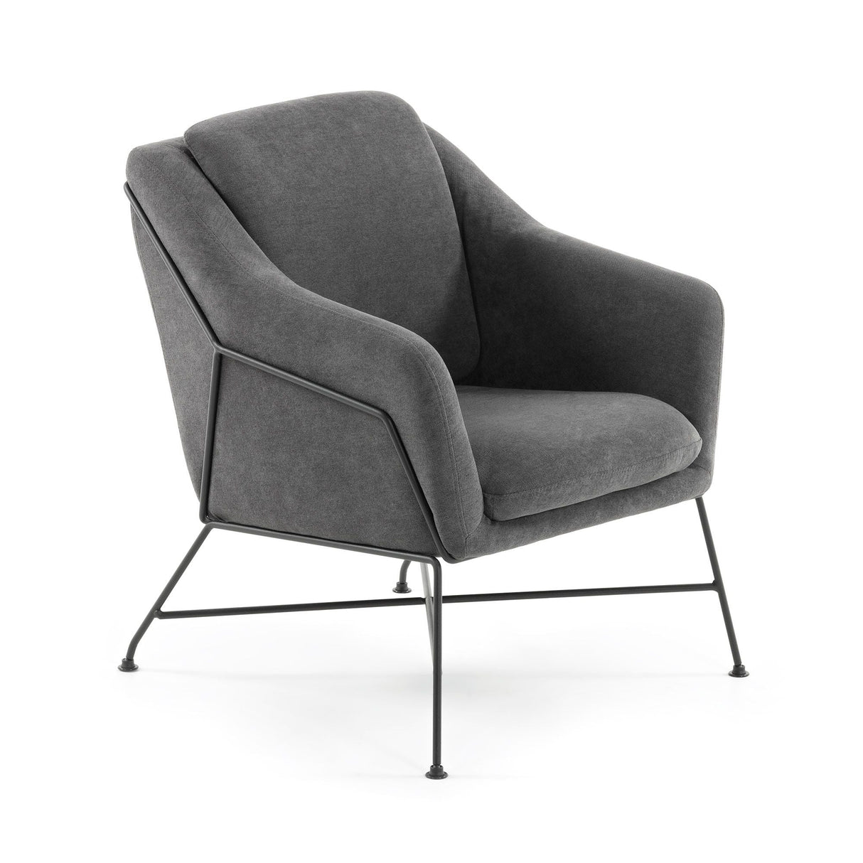 Brida Loungestol Sort/Graphite - UNOLIVING.COM