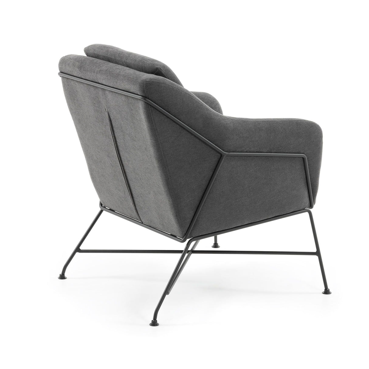 Brida Loungestol Sort/Graphite - UNOLIVING.COM