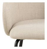 Eleanor Spisebordsstol m. armlæn, Beige stof - Unoliving.com