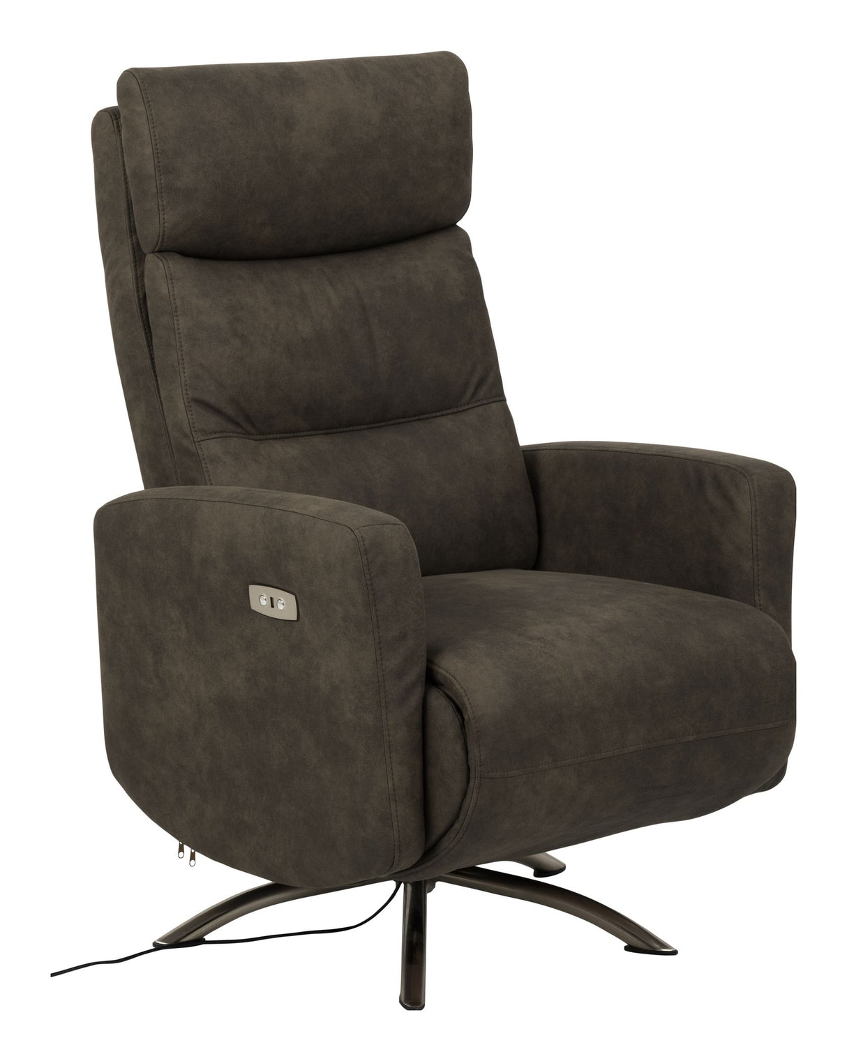 Kamares Recliner, Grå stof - Unoliving.com