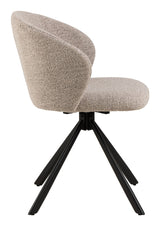 Pippa Spisebordsstol m. drej, Beige stof - Unoliving.com