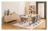 Pippa Spisebordsstol m. drej, Beige stof - Unoliving.com