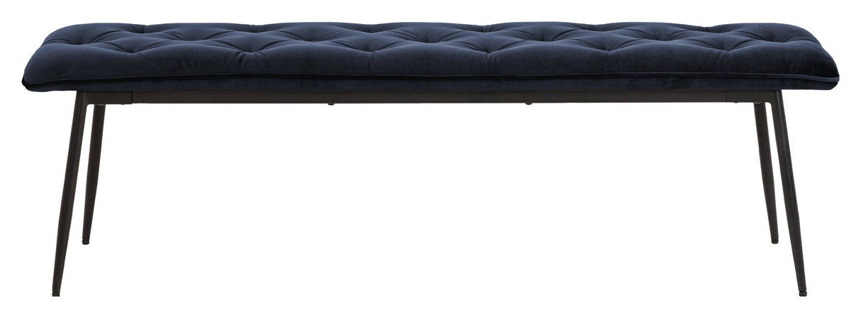 Brooke, bænk 159cm - blå - UNOLIVING.COM