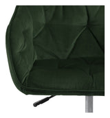 Brooke Kontorstol, Forest green velour - UNOLIVING.COM