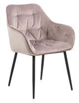 Brooke Spisebordsstol, Dusty rose velour