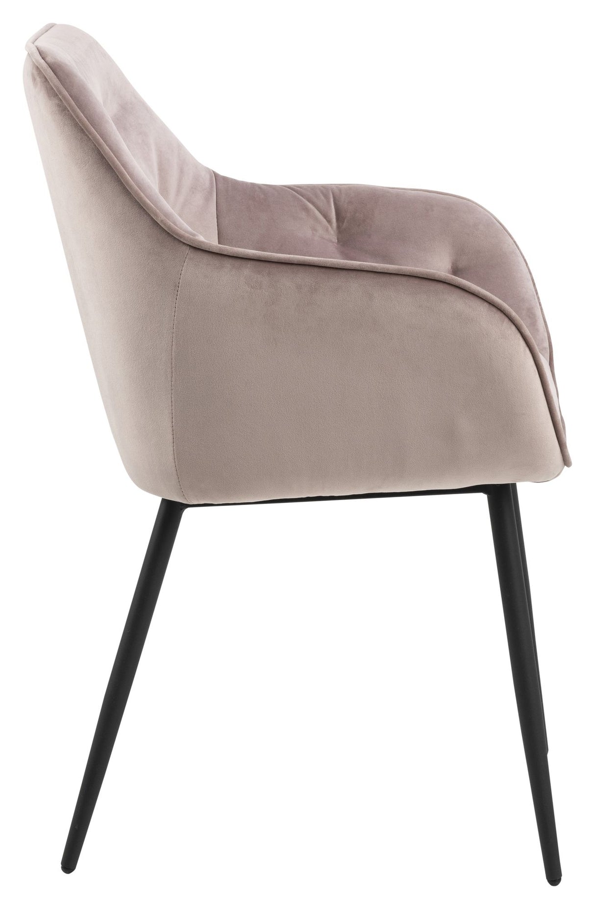 Brooke Spisebordsstol, Dusty rose velour