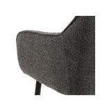 Brooke Spisebordsstol m. armlæn, Anthracite stof - UNOLIVING.COM