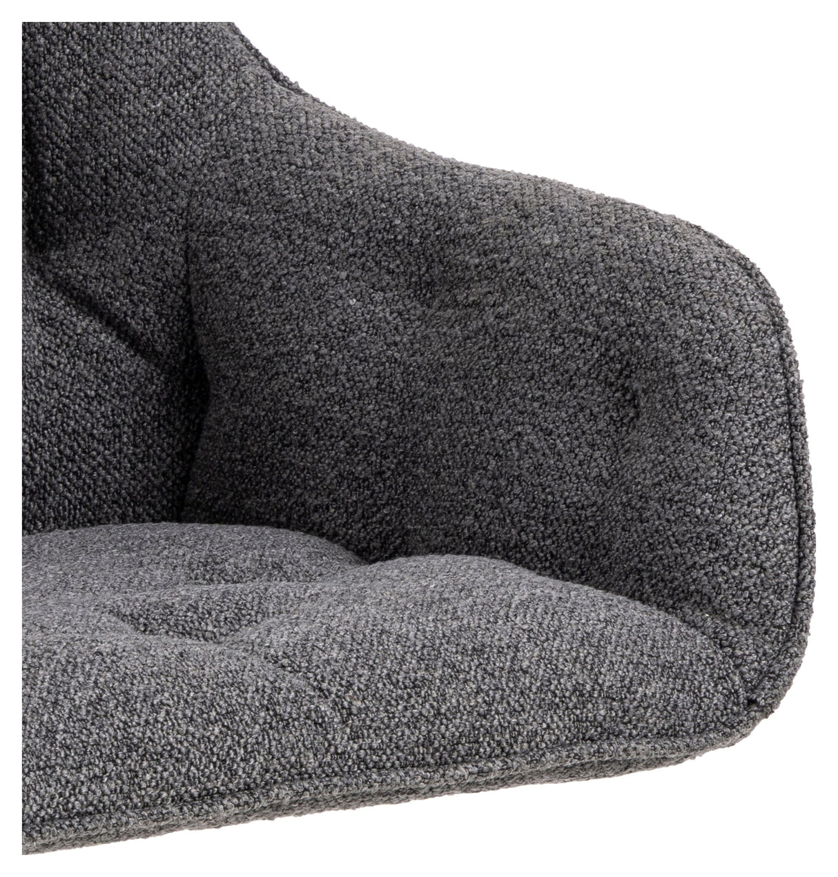 Brooke, spisebordsstol m/armlæn - anthracite - UNOLIVING.COM