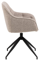 Brooke, spisebordsstol m/armlæn - beige - UNOLIVING.COM