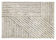 Elvira Bomuld tæppe 300x200 - Beige/Sort - Unoliving.com