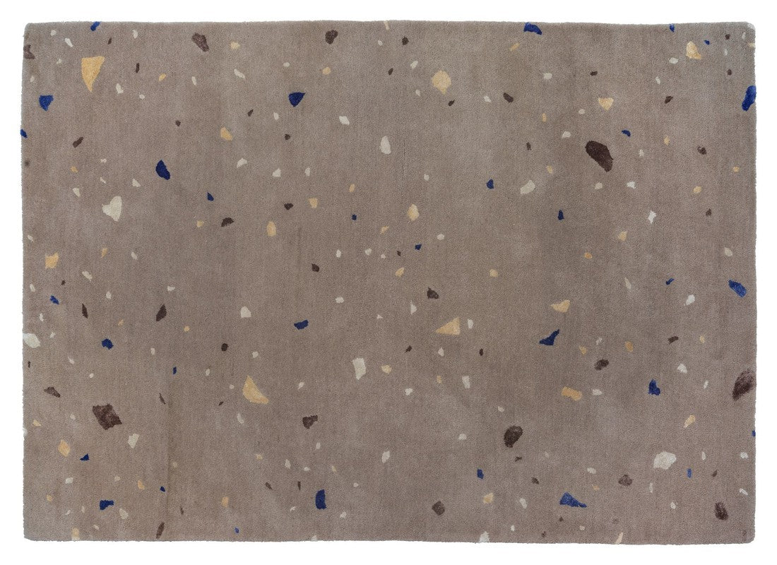 Terrazzo Tæppe Brun/Blå, 200x140 - Unoliving.com