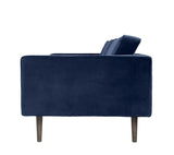 Wind 3-pers. Sofa - Insignia Blue Velour - Unoliving.com