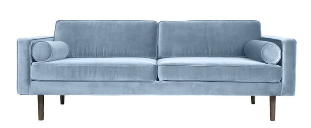 Wind 3-pers. Sofa - Pastel Blå Velour - Unoliving.com