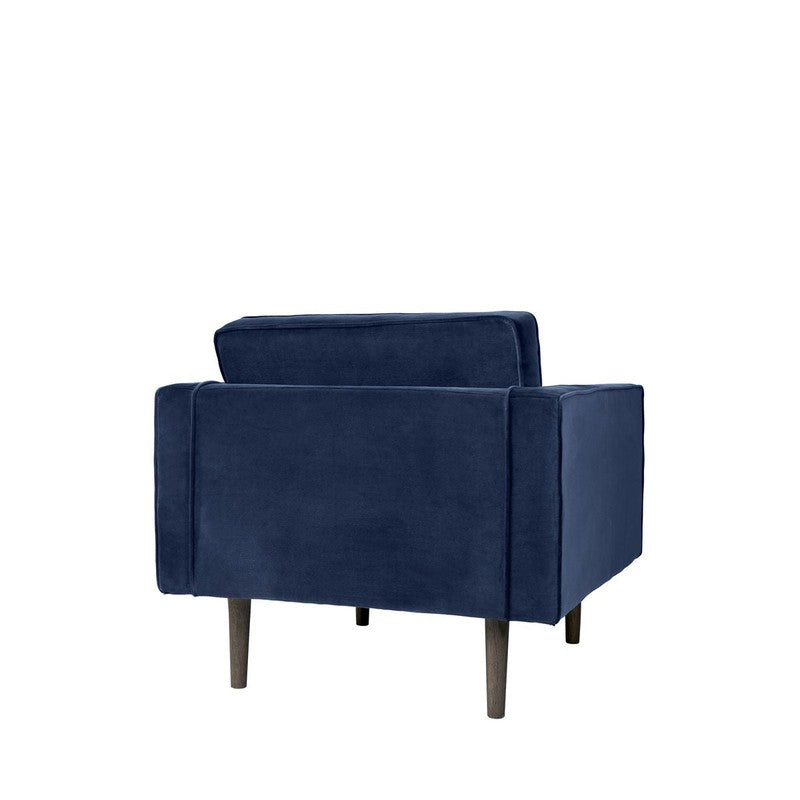 Wind Lænestol, Insignia Blue velour - Unoliving.com