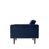 Wind Lænestol, Insignia Blue velour - Unoliving.com