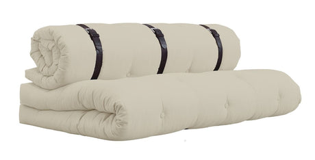 Buckle - Up Futon Sofa, Beige - UNOLIVING.COM