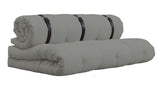 Buckle - Up Futon Sofa, Grey - UNOLIVING.COM