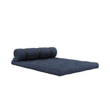 Buckle - Up Futon Sofa, Navy Petroleum Blue - UNOLIVING.COM