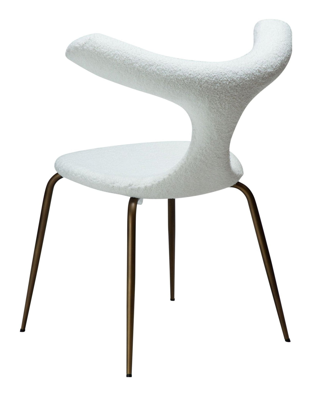 BULL Spisebordsstol, Hvid/beige Stof - UNOLIVING.COM