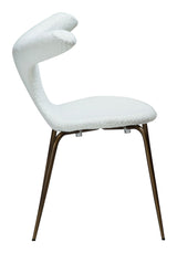 BULL Spisebordsstol, Hvid/beige Stof - UNOLIVING.COM