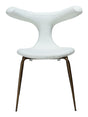 BULL Spisebordsstol, Hvid/beige Stof - UNOLIVING.COM