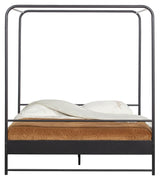 Bunk Kids Sengeramme - Sort Metal, 160x200 - UNOLIVING.COM