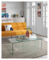 Burano Glas sofabord, 110x50 - UNOLIVING.COM