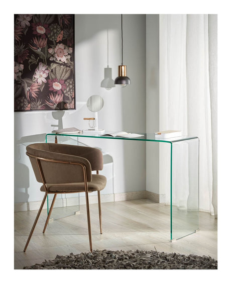 BURANO Konsolbord, Hærdet glas, 125x78 - UNOLIVING.COM