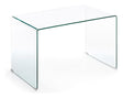 BURANO Skrivebord, Hærdet glas, 125x70 - UNOLIVING.COM