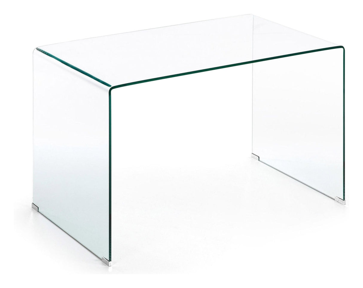 BURANO Skrivebord, Hærdet glas, 125x70 - UNOLIVING.COM